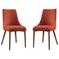 Valor Living Palmer Side Chair with Tangerine Cushion (Set of 2), , large
