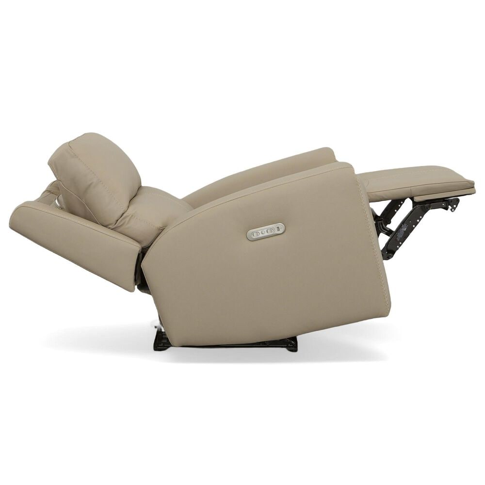 Flexsteel Jarvis Power Recliner with Headrest in Parchment, , large