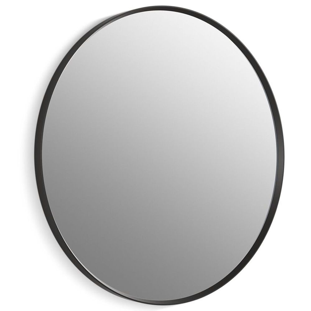 Kohler Essential 32" Round Mirror in Matte Black, , large