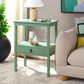 Safavieh Haven Low Drawer End Table in Sage Green, , large