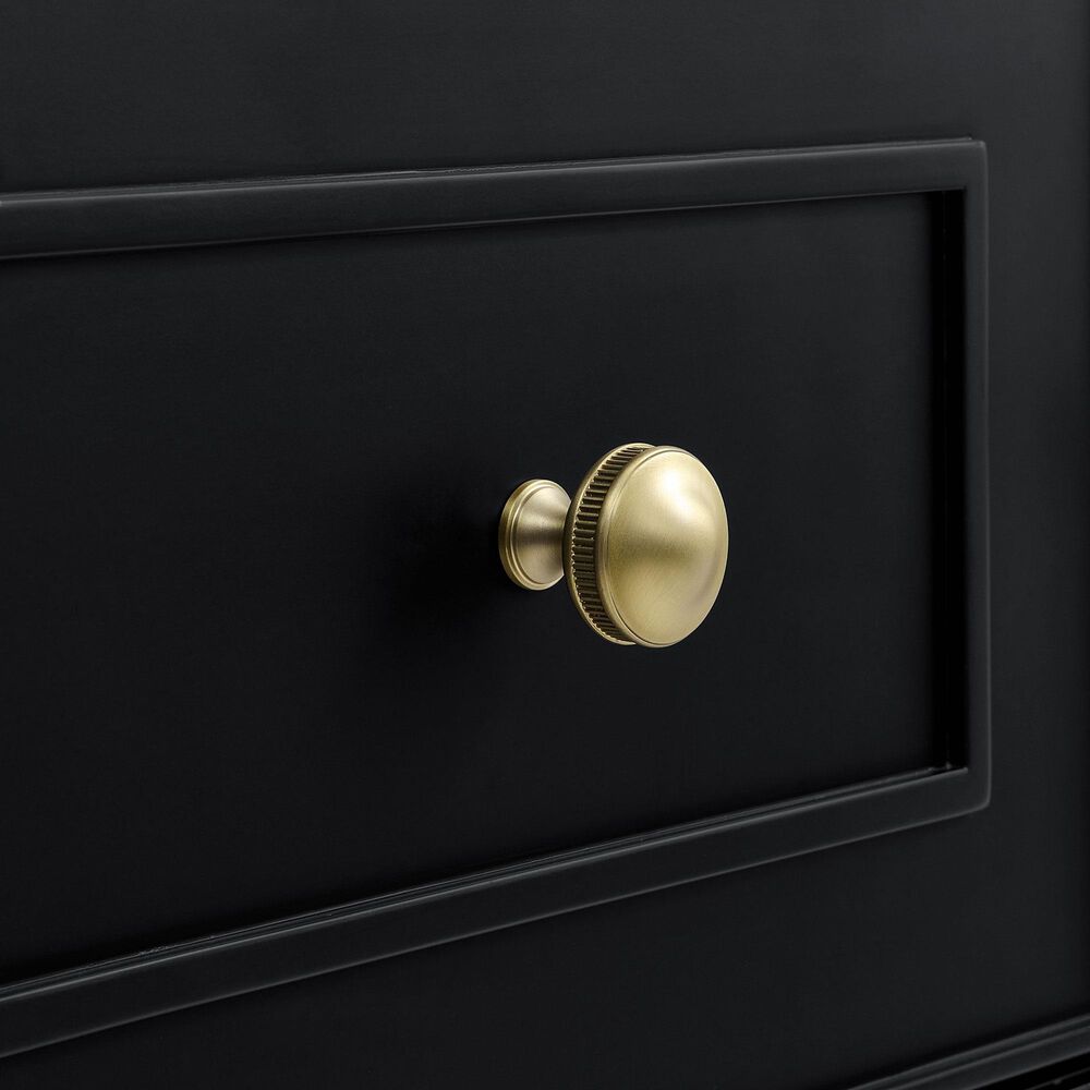 James Martin Vanities Lorelai 36&quot; Single Vanity in Black Onyx with 3 cm Arctic Fall Solid Surface Top, , large