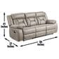Steve Silver Tyson Manual Reclining Sofa with Dropdown Console in Grey, , large