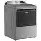 Maytag 7.4 Cu. Ft. Electric Smart Top Load Dryer with Pet Pro Option in Classic Silver, , large