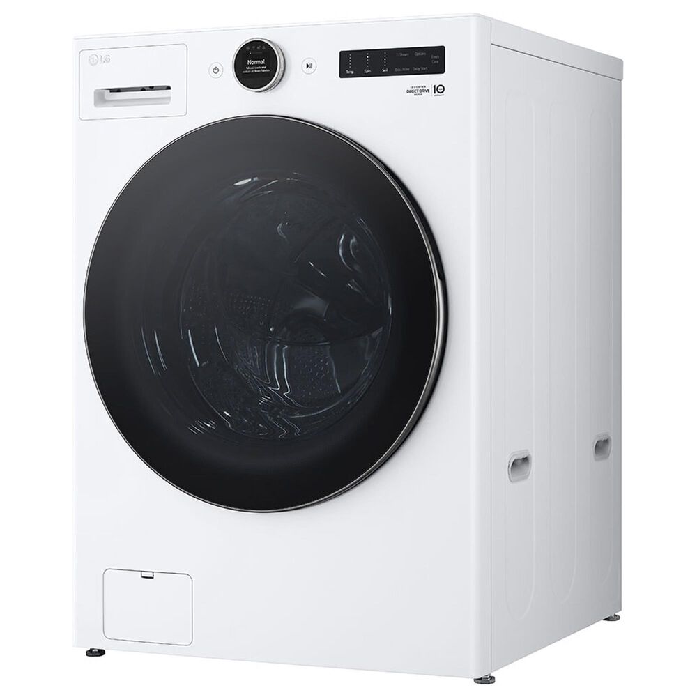 LG 4.5 Cu. Ft. Ultra Large Capacity Front Load Washer with AIDD In White, , large