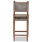Baxton Studio Heyna Counter Stool in Mahogany, , large