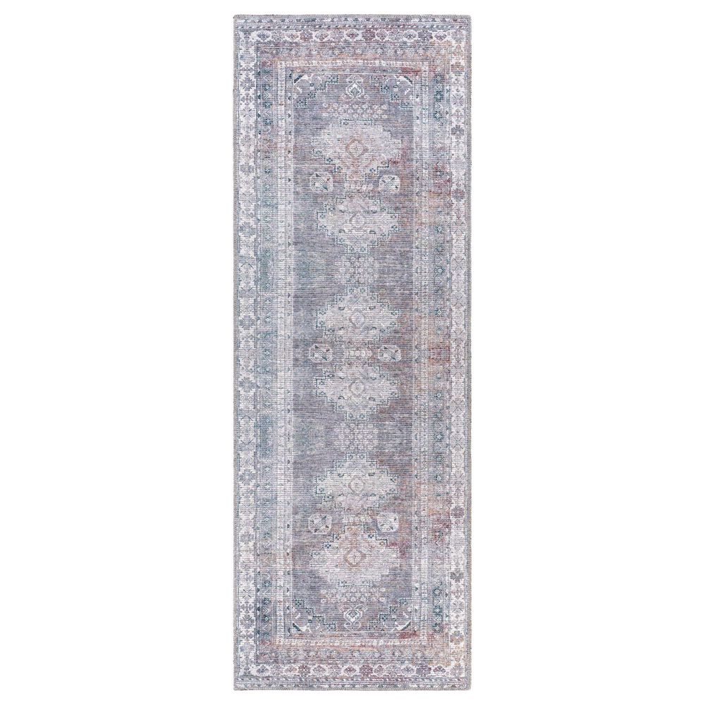 Surya Colin 2"7" x 12" Charcoal, Light Gray, Brown and Cream Runner, , large