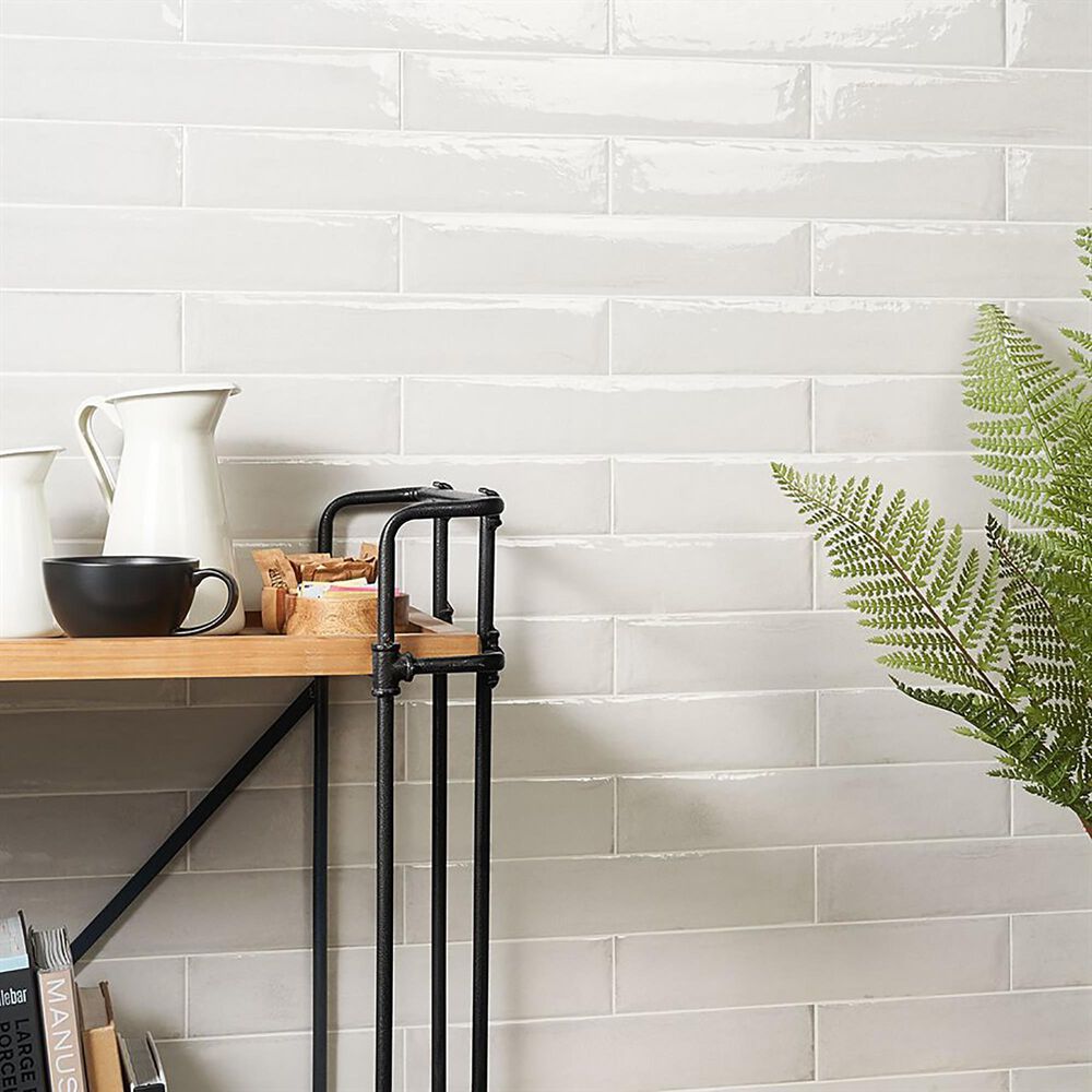 Soho Studio Frammenti Brick Bianco 3&quot; x 16&quot; Porcelain Tile, , large