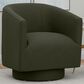 Emerald Home Furnishings Brylee Swivel Accent Chair in Green, , large