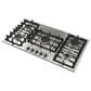 Fulgor Milano 400 Series 36" Gas Cooktop with 5 European Sealed Burners in Stainless Steel, , large
