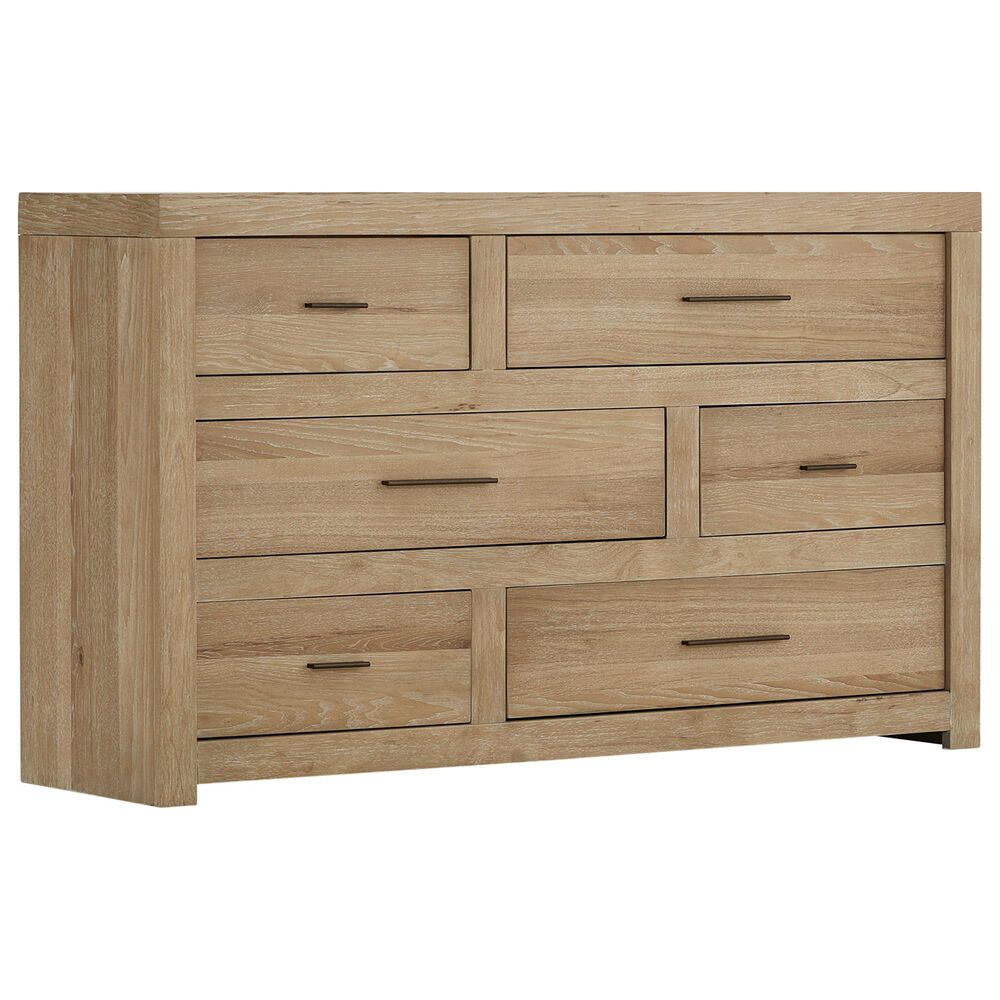 Riva Ridge Modern Loft 6-Drawer Dresser in Khaki, , large