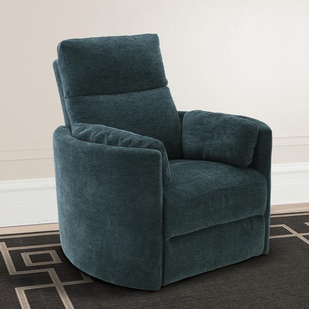 Simeon Collection Power Swivel Glider Recliner in Peacock, , large