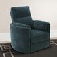 Simeon Collection Power Swivel Glider Recliner in Peacock, , large