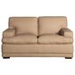 Bordeaux & Co 3-Piece Stationary Leather Living Room Set in Safari Fawn, , large