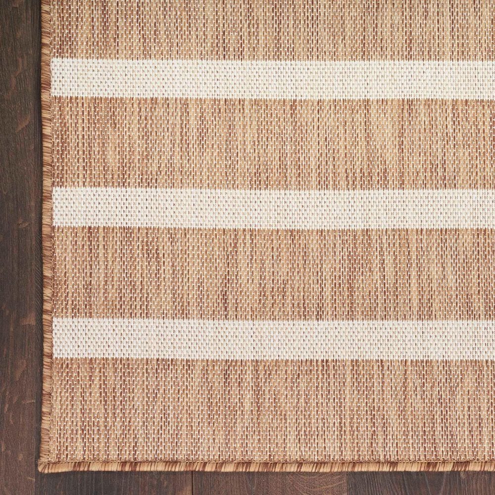 Nourison Positano POS03 Jute and Ivory 8&#39; x 10&#39; Indoor/Outdoor Area Rug, , large
