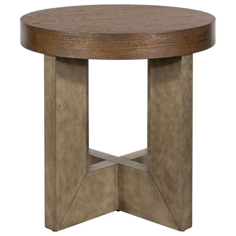 Bassett Mirror Company Nova End Table in Charcoal Oak, , large