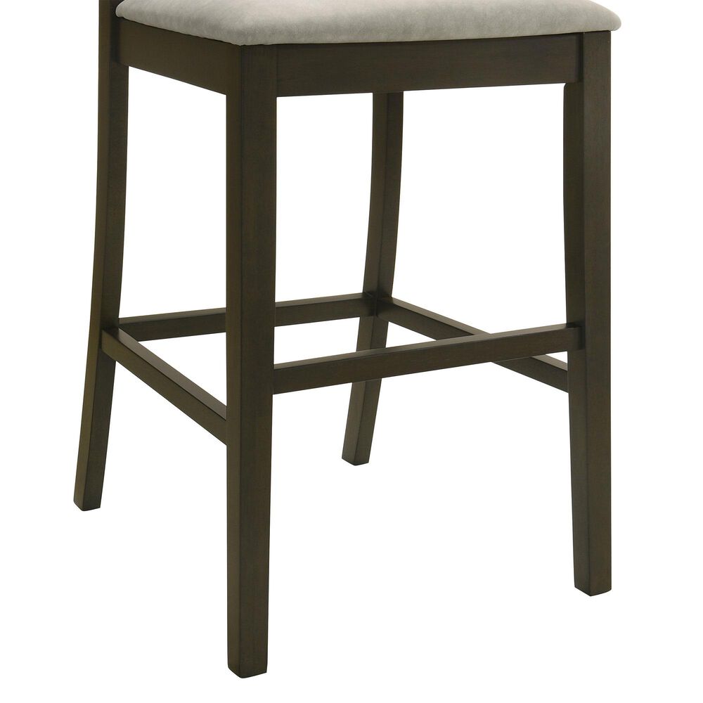 Armen Living Nolan 30" Bar Stool in Dark Roast, , large