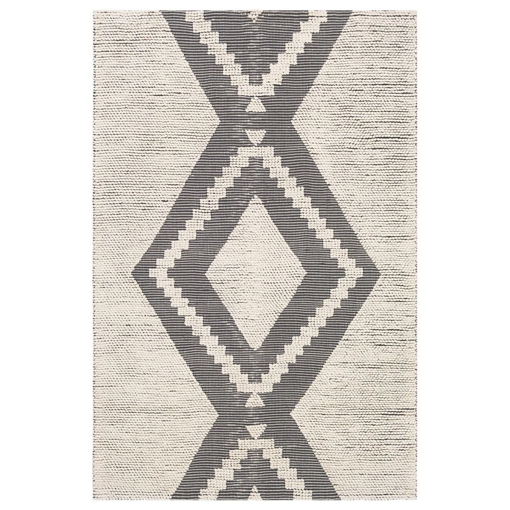Surya Azalea 5" x 7"6" Black and Ivory Indoor/Outdoor Area Rug, , large