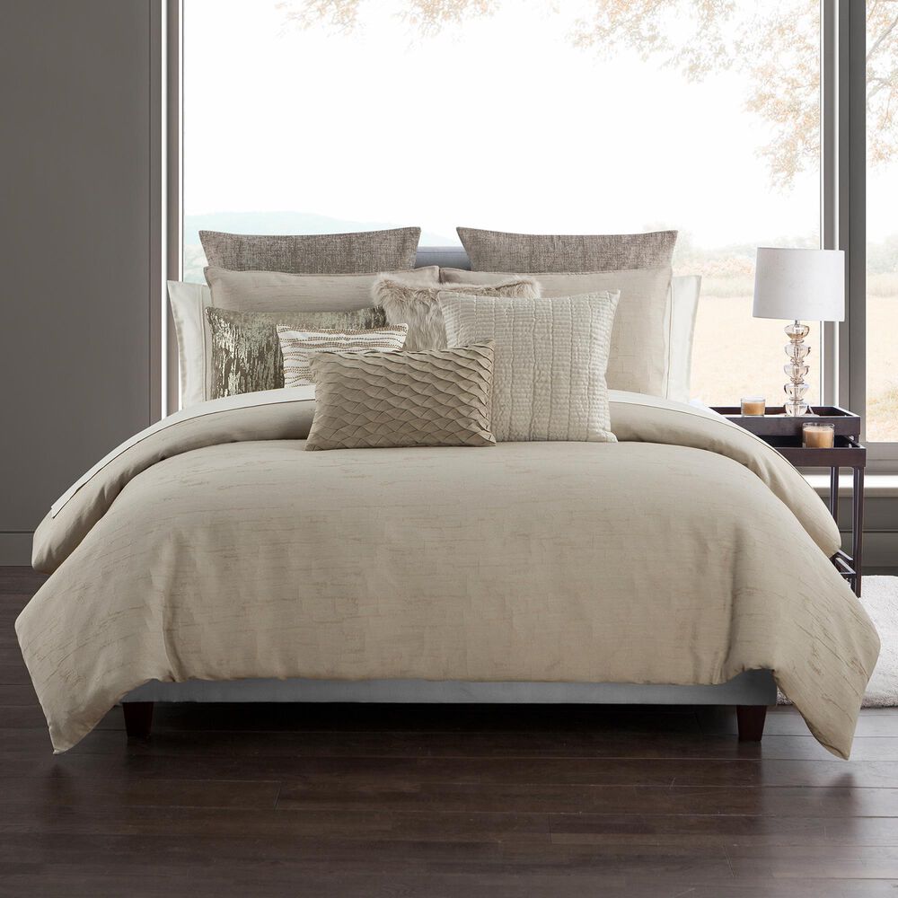 BCP Home Highline Madrid 3-Piece Full/Queen Comforter Set in Linen and Antique Gold, , large