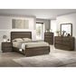 Crown Mark Kinkaid Queen Bed with Dresser, Chest, and Two Nightstands in Brown, , large