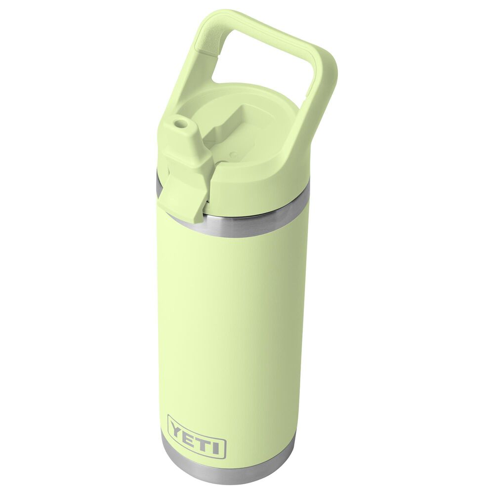YETI Rambler 18 Oz Water Bottle with Color-Blocked Straw Cap in Grasshopper, , large