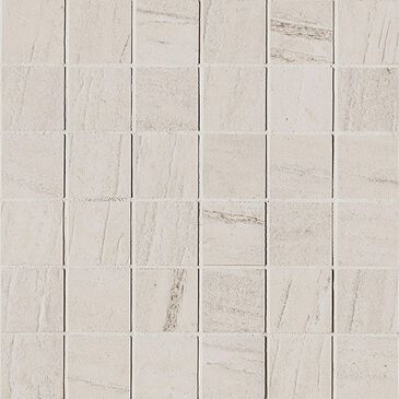 MS International Malahari White 2" x 2" Square on 12" x 12" Porcelain Mosaic Sheet, , large
