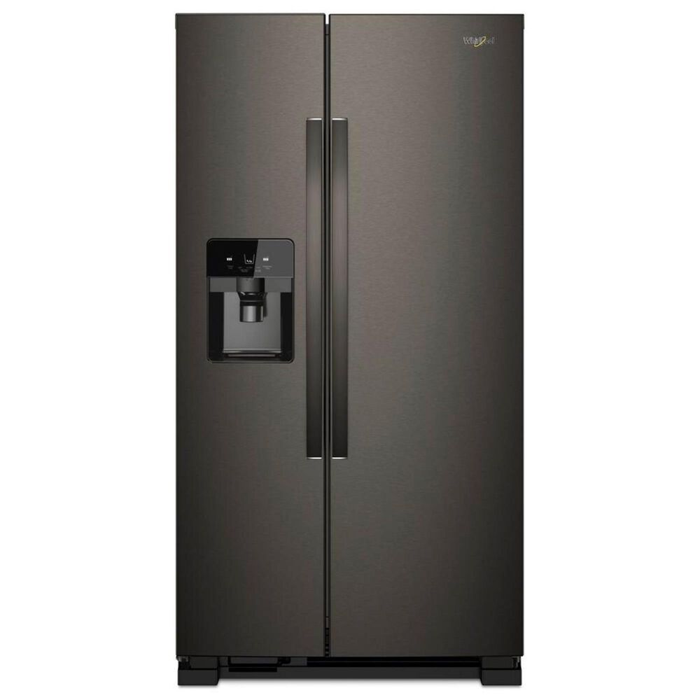 Whirlpool 24.6 Cu. Ft. 36" Wide Side-by-Side Refrigerator in Black Stainless, , large