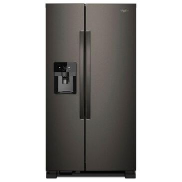 Whirlpool 24.6 Cu. Ft. 36" Wide Side-by-Side Refrigerator in Black Stainless, , large