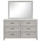 New Heritage Design Fiona 4-Piece Queen Bedroom Set in Mist Gray, , large