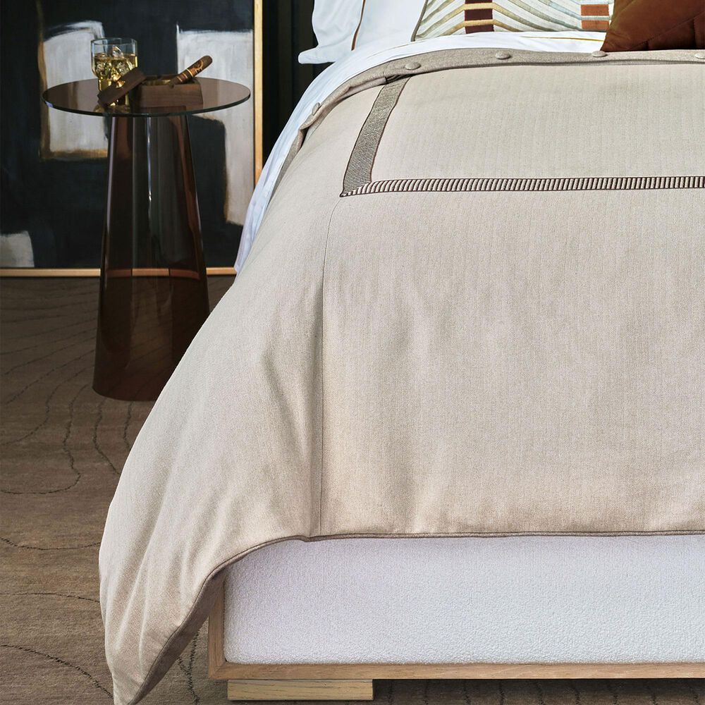 Eastern Accents Rufus King Duvet Cover in Hamish Khaki and Hamish Almond, , large