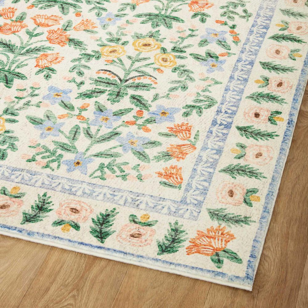 Rifle Paper Co Eden Mughal Garden 7&#39;6&quot; x 9&#39;6&quot; Cream Area Rug, , large