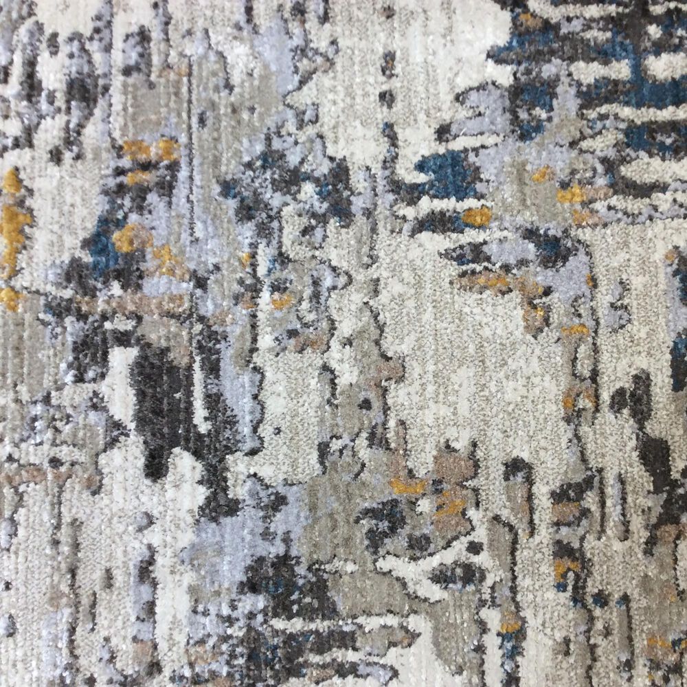 Kas Oriental Rugs Karina Landscape 2&#39;3&quot; x 7&#39;7&quot; Grey Runner, , large