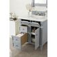 James Martin Vanities Brittany 30" Single Bathroom Vanity in Urban Gray with 3 cm Arctic Fall Solid Surface Top and Rectangle Sink, , large
