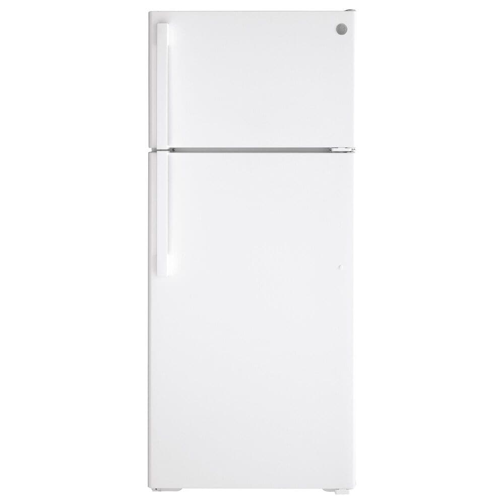 GE Appliances 17.5 Cu. Ft. Top-Freezer Refrigerator with Icemaker in White, , large