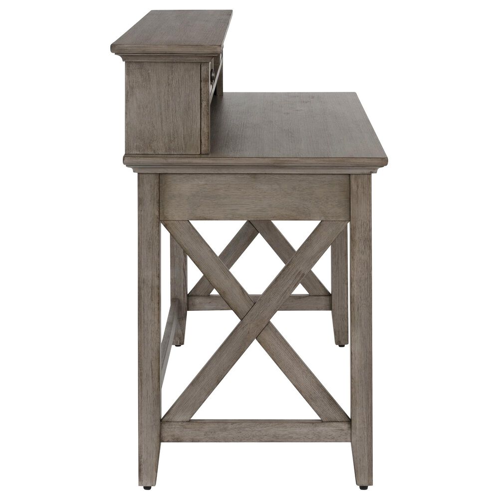 Homestyles Mountain Lodge Desk with Hutch in Gray, , large
