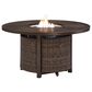 Ashley Paradise Trail 5-Piece Fire Pit Chat Set in Beige, , large