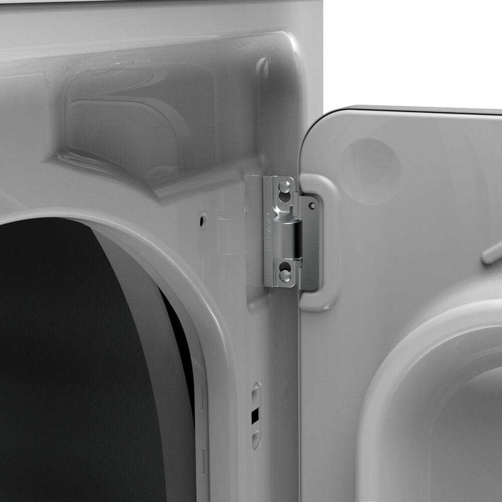 GE Appliances 6.2 Cu. Ft. Electric Dryer in White and Stainless Steel, , large