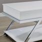 Steve Silver Furniture Zena Lift-Top Cocktail Table with Casters in White and Chrome, , large