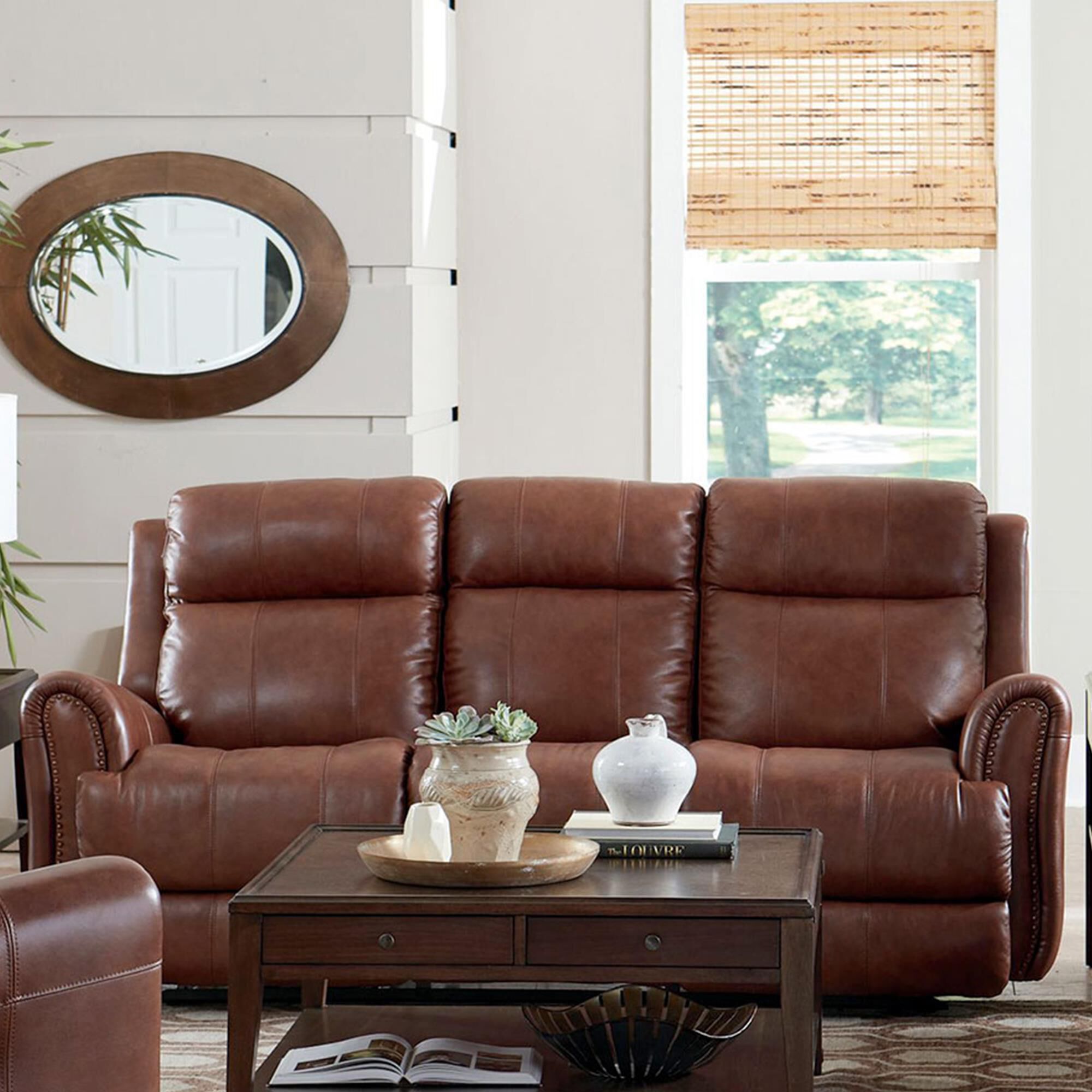 Bassett Marquee Power Reclining Sofa with Power Headrest in