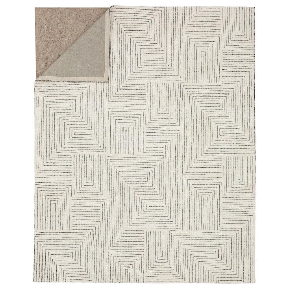 Drew and Jonathan Home Sirocco Algiers 6&#39; x 9&#39; Black and White Area Rug, , large