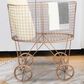 Creative Coop Metal Rolling Laundry Cart with Rack in Copper, , large