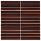 Dal-Tile Artefino Vintage Jasper 1" x 6" Pencil Fluted on 11" x 12" Porcelain Mosaic Sheet, , large