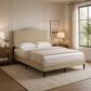 Glideaway Leighford Queen Upholstered Platform Panel Bed in Beige, , large