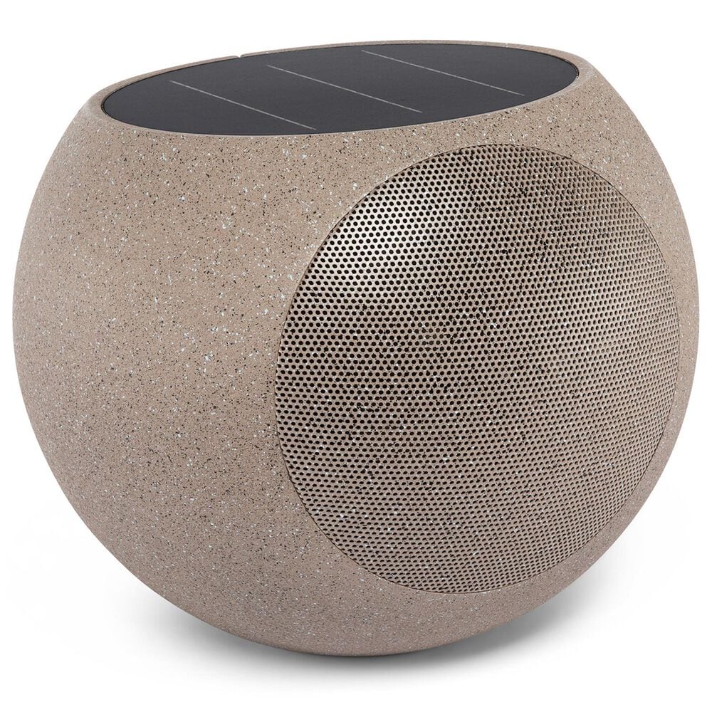 Victrola Zen Outdoor Solar Speaker with Bluetooth in Stone, , large