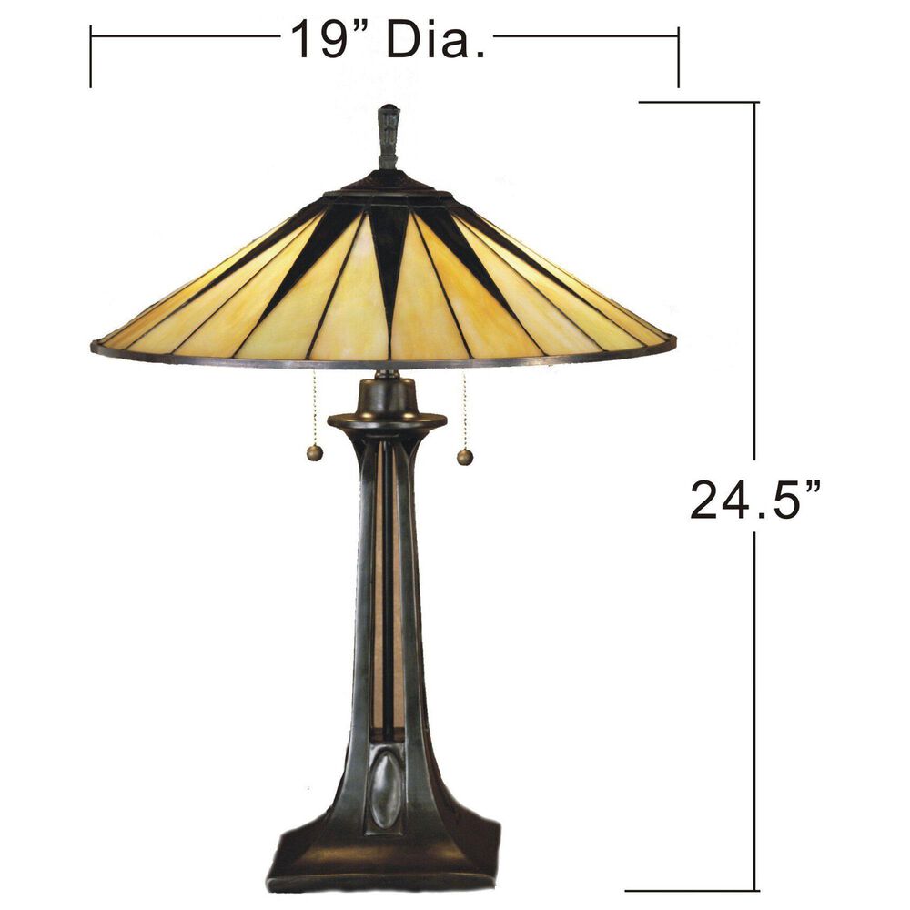 Quoizel Gotham Table Lamp in Vintage Bronze, , large