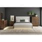 37B Brisbane Queen Upholstered Bed in Brown with Lighting, , large
