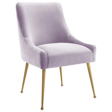 Tov Furniture Beatrix Side Chair with Lavender Cushion in Gold, , large