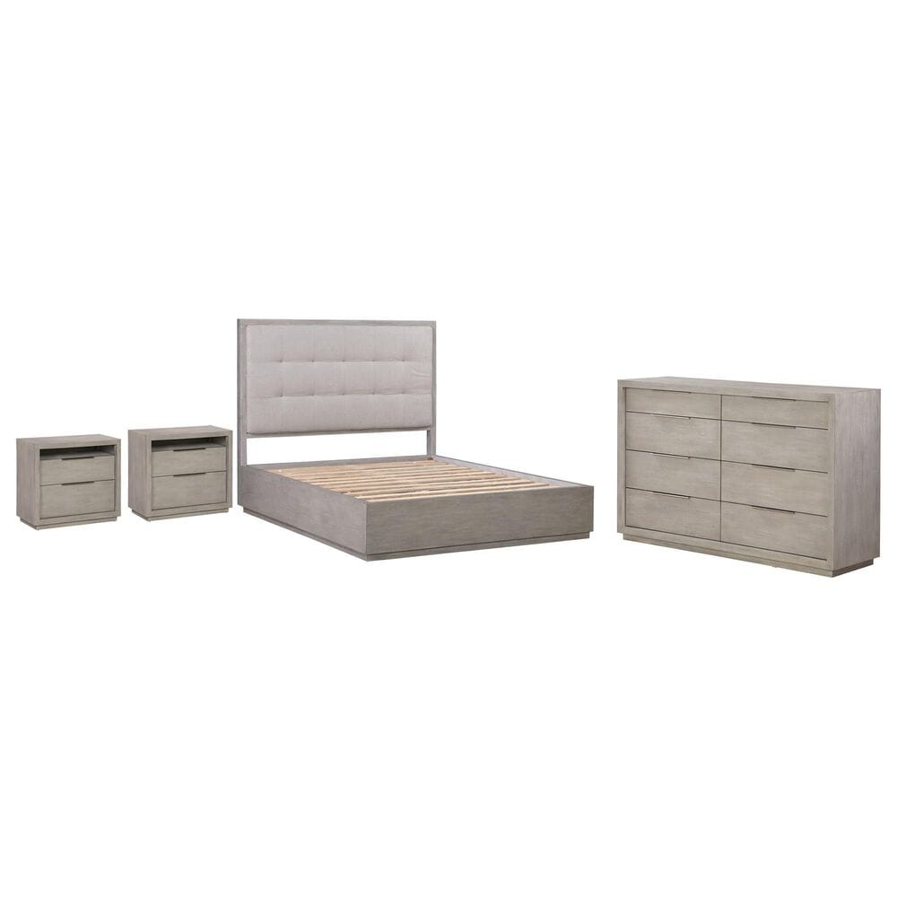 Urban Home Oxford Mineral 4-Piece King Bedroom Set in Gray, , large