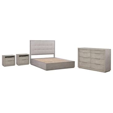 Urban Home Oxford Mineral 4-Piece King Bedroom Set in Gray, , large