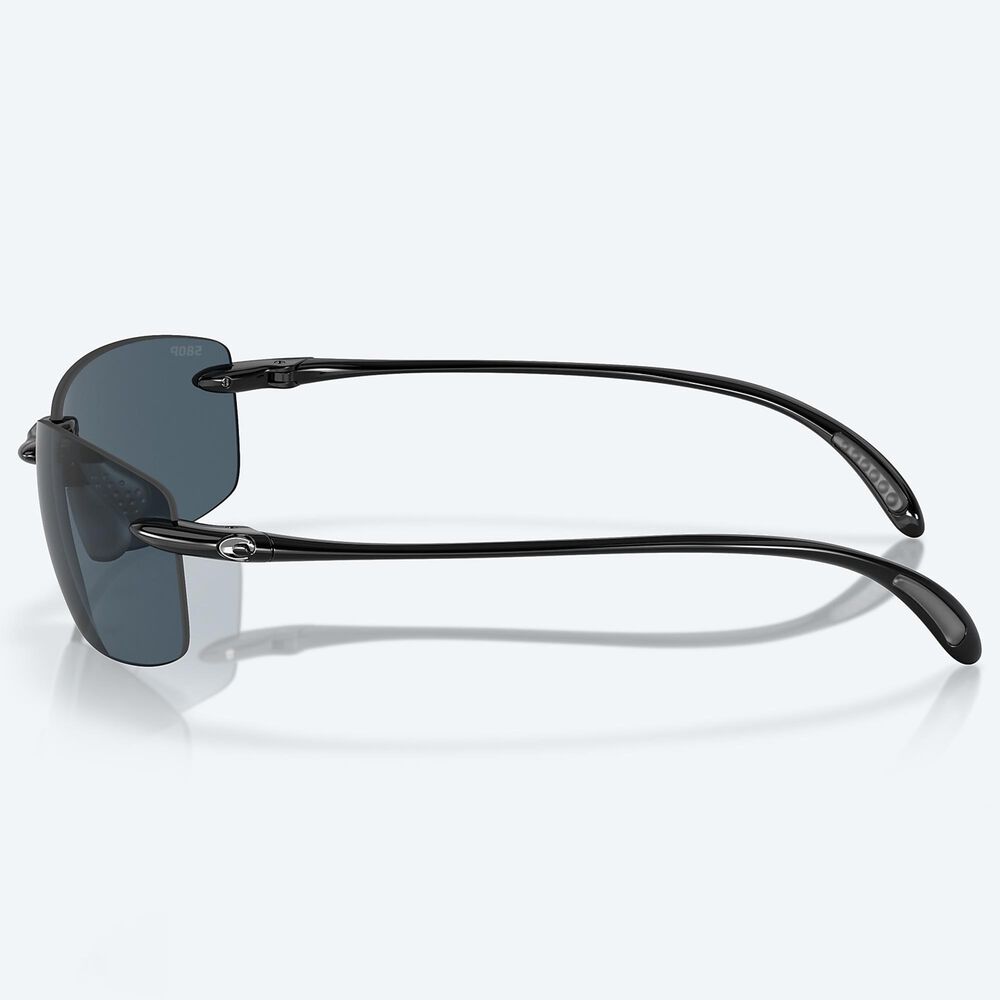 Costa Ballast Sunglasses with Gray Lenses in Shiny Black NFM