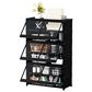 HOMLUX 7-Tier Storage Cabinet with Adjustable Shelves in Black, , large